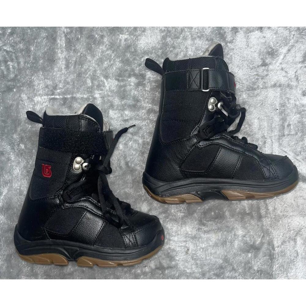Burton Freestyle Kids Snowboard Boots Size 1 Black